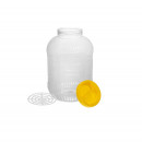 Borcan pet rotund cu capac, 8l