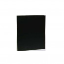 Caiet mecanic 2 inele - D25mm, coperti carton plastifiat PVC, A4, AURORA - negru