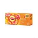 Ceai Fruit Infusion Lipton Grapefruit si Portocale, 20 pliculete, 34 g