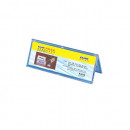 Display nume pentru birou, din plastic, forma A, 85 x 250mm, KEJEA - transparent