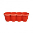 Jardiniera Bella cu 4 locasuri, 60x16x15cm Sterk