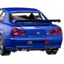 Macheta Auto Welly scara 1:24 Nissan Skyline GT-R R34 2000 albastru