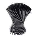 Paie plastic negru flexibile 240 x 7 mm, 500 buc/set