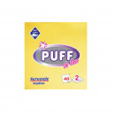 Servetele de masa Puff de Lux 33 x 33 mm, 2 straturi, 40 buc/set, Galben