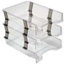 Set 3 tavite suprapozabile documente, Ark transparente 3093