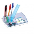 Suport de birou cu 7 compartimente ARK 2041 Transparent