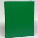 Caiet mecanic 2 inele - D25mm, coperti carton plastifiat PVC, A4, AURORA - verde