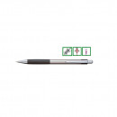Creion mecanic metalic PENAC Pepe, rubber grip, 0.5mm, varf metalic - negru