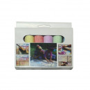 Creta color jumbo pentru asfalt CNX, 6 bucati/set