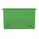 Dosar suspendabil cu eticheta, bagheta metalica, carton 230g/mp, Bantex Verde