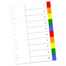 Index color din plastic 10 buc/set