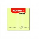 Notes Adeziv 75 X 75 mm Galben Pal 100 File Kores