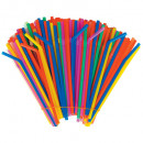 Paie plastic color flexibile 240 x 5 mm, 1000 buc/set