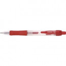 Pix cu gel, retractabil, rubber grip, 0.5 mm, cerneala rezistenta la apa, DONAU rosu