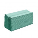Prosoape Pliate 1 strat, Verzi 200 foi/set pentru Dispenser