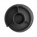 Suport metalic mesh rotativ cu 4 compartimente