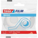 BANDA BIROU TESA BASIC TRANSPARENTA 10M X15MM + DISPENSER PLASTIC