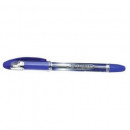 Pix PENAC Soft Glider+, rubber grip, 1.6mm, varf metalic - albastru