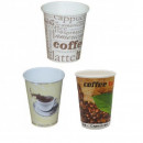 Pahare Carton 200 ml, model Cafea 50buc/set