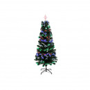 Brad Artificial Decorat, Iluminat led multicolor, 180 cm