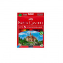 Creioane colorate 24 culori + ascutitoare Eco L Faber-Castell