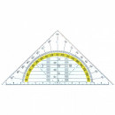 Echer cu raportor 180 grade, 16 cm, ALCO