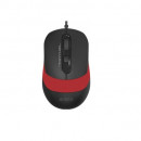 Mouse A4TECH FM10 cu fir USB optic, 1600 dpi, 4 butoane, Red