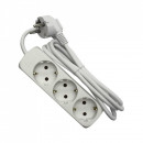Prelungitor Strohm, 3 prize, protectie copii, 3x1mm, 1.5 m, max 2300W, Alb