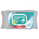 Servetele Umede Antibacteriene, Igienizante lemon, cu capac, 100 bucati Compact