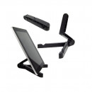 Suport de birou GEMBIRD portabil pentru Tableta, sau Smartphone cu 3 brate, unghiuri multiple, Negru