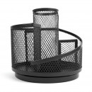 Suport metalic mesh rotativ cu 4 compartimente