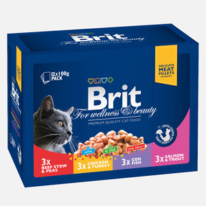 Brit Premium Cat plic Family Variety 12 x 100 gr