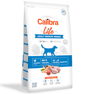 Calibra Dog Life Adult Medium Breed Chicken 12 kg