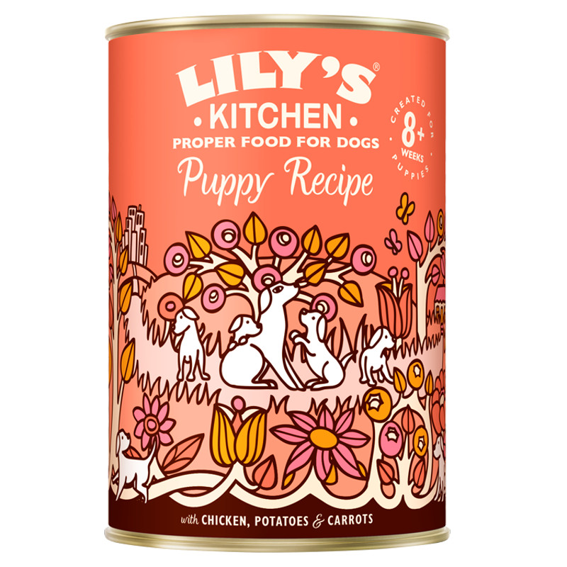 Hrana umeda pentru caini Lily's Kitchen Puppy Recipe Chicken 400g