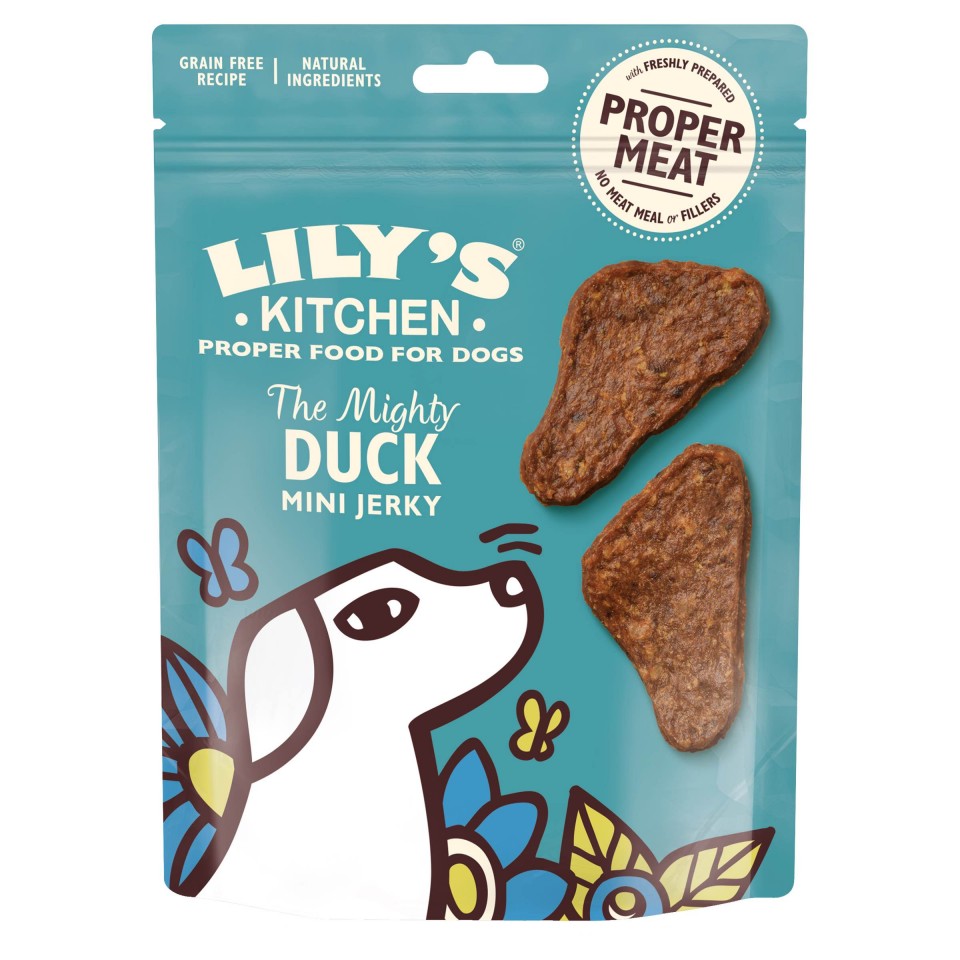 Recompense pentru caini Lily’s Kitchen The Mighty Duck Mini Jerky 70g Lily's Kitchen imagine 2022