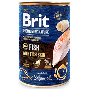 Brit Premium by Nature Fish with Fish Skin 400 g conserva