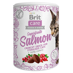 Brit Care Cat Snack Superfruits Salmon 100 g Brit Care imagine 2022