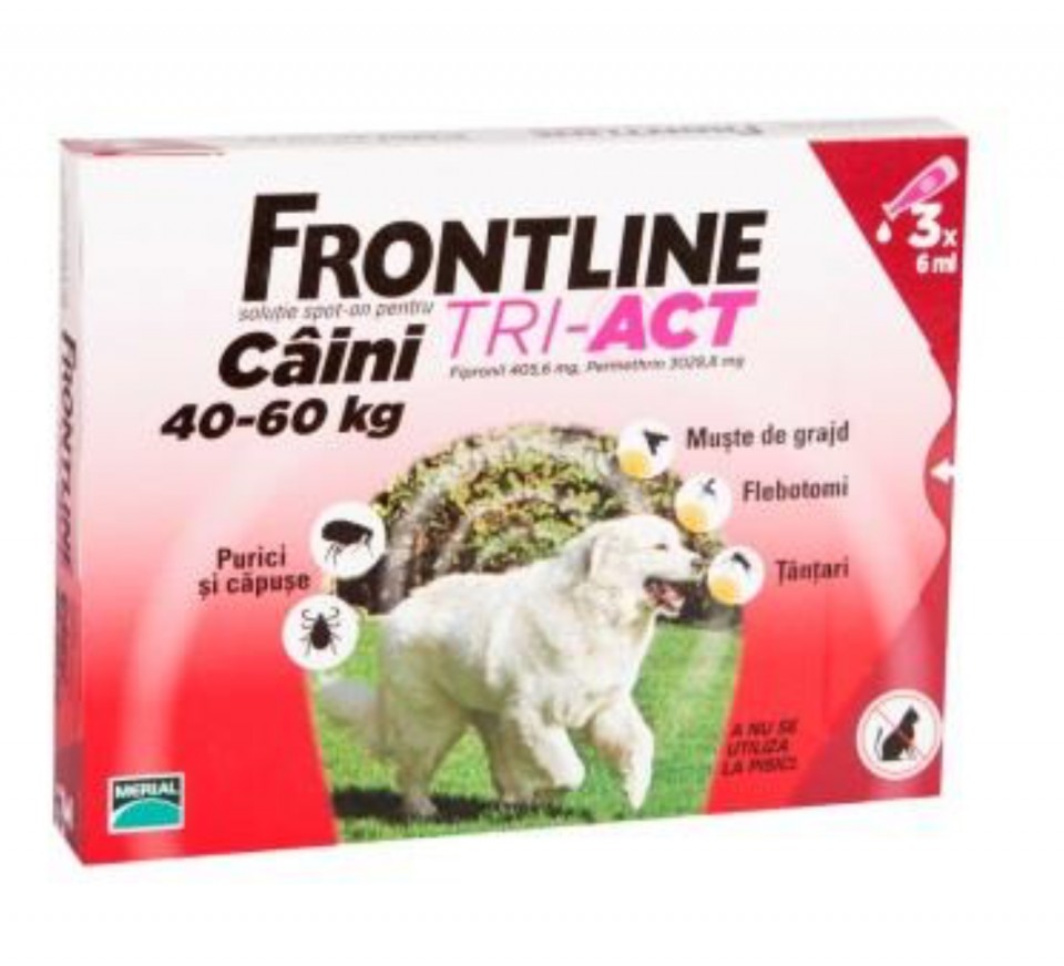 Frontline Tri-Act S caini 40-60kg