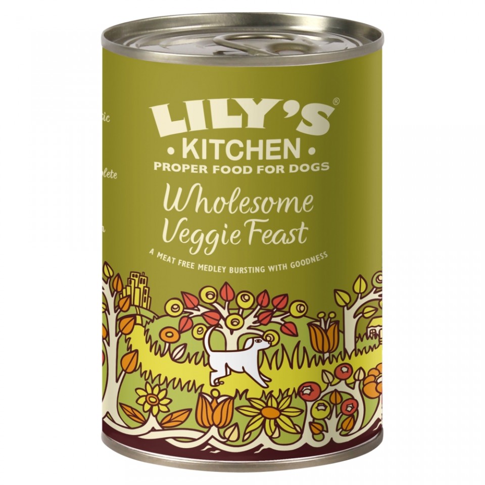 Hrana umeda pentru caini Lily\'s Kitchen Wholesome Veggie Feast 375g