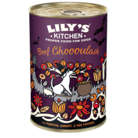 Hrana umeda pentru caini Lily's Kitchen Halloween Beef Ghoooulash 400g