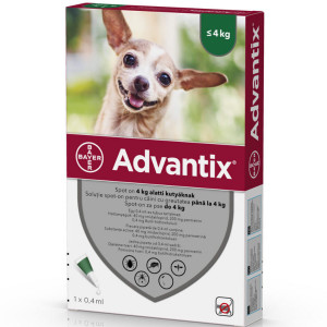 Advantix pipeta <4kg (caini)