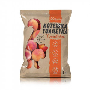 Asternut Igienic pentru pisici Stefo Tofu piersici 6L