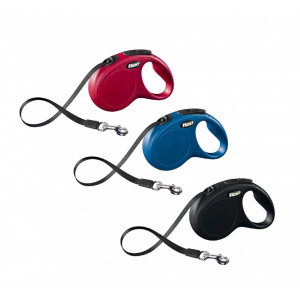 Lesa retractabila - FLEXI NEW CLASSIC S, 5M-15KG (cu banda)