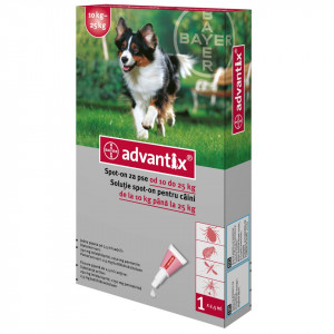 Advantix pipeta 10-25kg (caini)