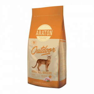 ARATON Cat Adult OUTDOOR (Chicken&Turkey) 15 kg
