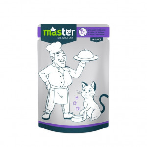 Cutie 24 plicuri pisici MASTER cu iepure in sos 80g