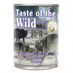 Hrana umeda Taste Of The Wild Sierra Mountain, cu miel, 390g, pentru caini