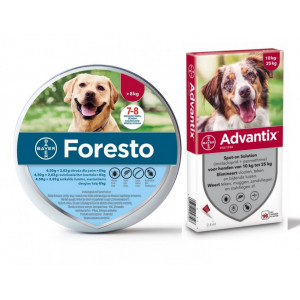 Pachet Foresto L + Advantix 10-25kg