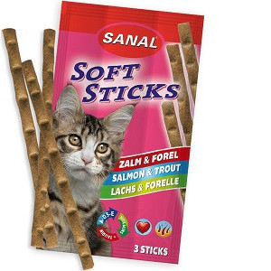 Sanal Cat Salmon and Trout 15 g, 3 sticks