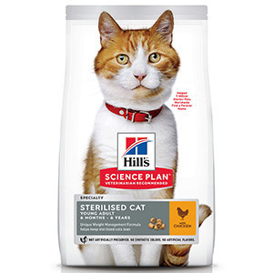 Hills SP Feline Young Adult Sterilised Chicken 300 g